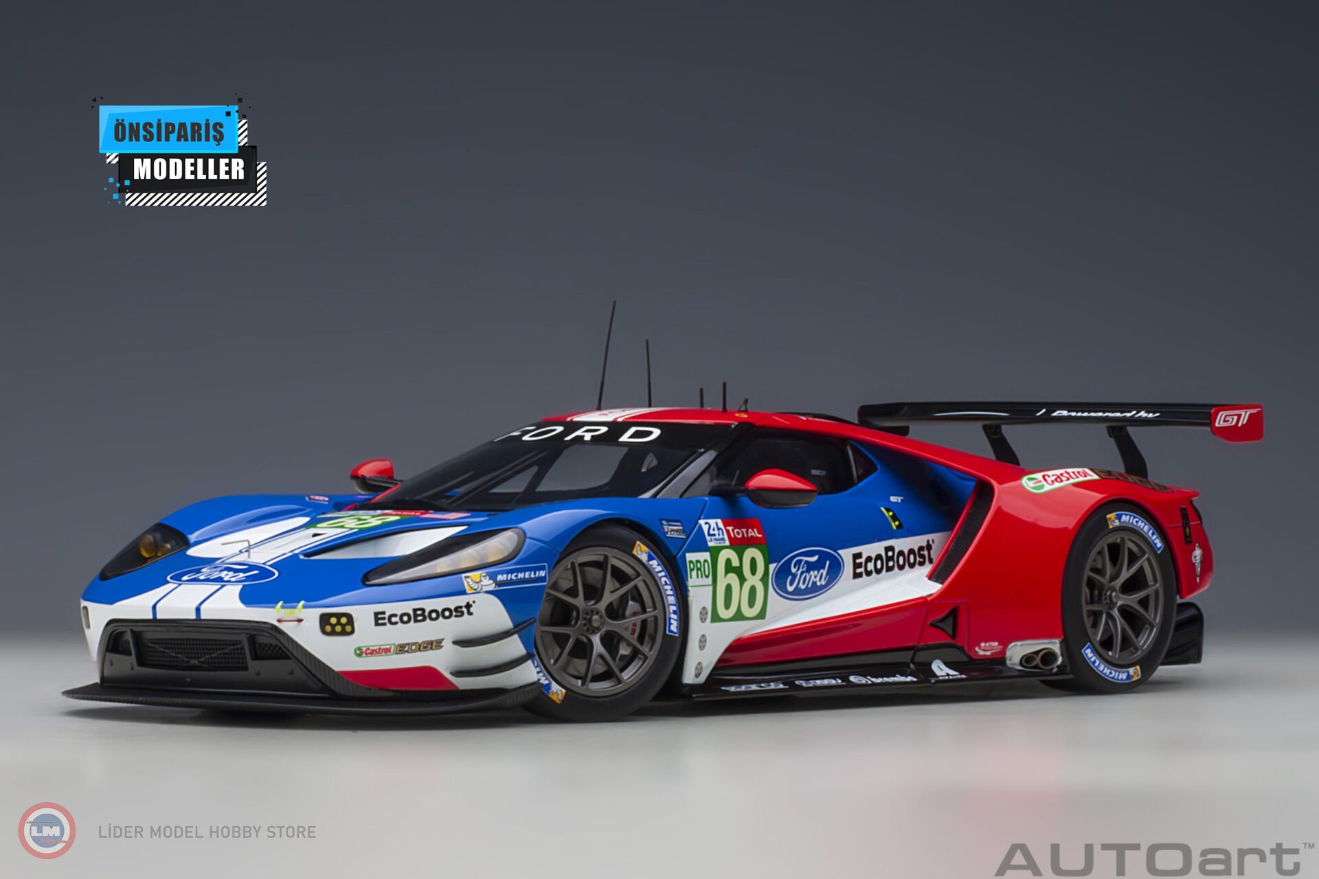 1:18 2019 Ford GT GTE Pro Le Mans 24h 81912 #68 (J.Hand & D.Muller & S.Bourdais)