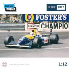 1:12 GP Replicas 1992 Williams FW14B #5 Nigel Mansell Winner British GP With Driver