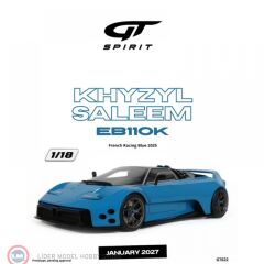 1:18 GT Spirit 2025 Bugatti EB110K Khyzyl Saleem French Racing Blue