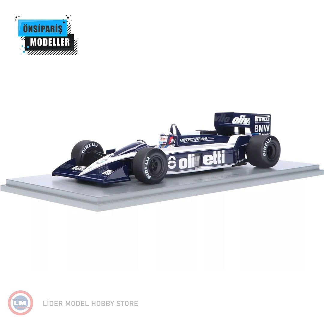 1:18 Spark 1968 Brabham Formula 1 BT55 BMW #8 Monaco GP E.De Angelis Con Vetrina With Showcase