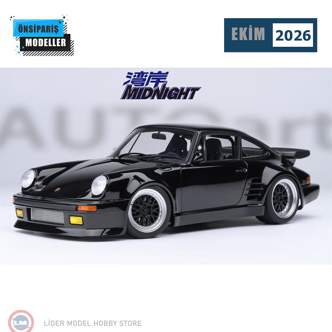 1:18 Autoart 1986 Porsche 911 (930) Turbo Wangan Midnight BLACKBIRD