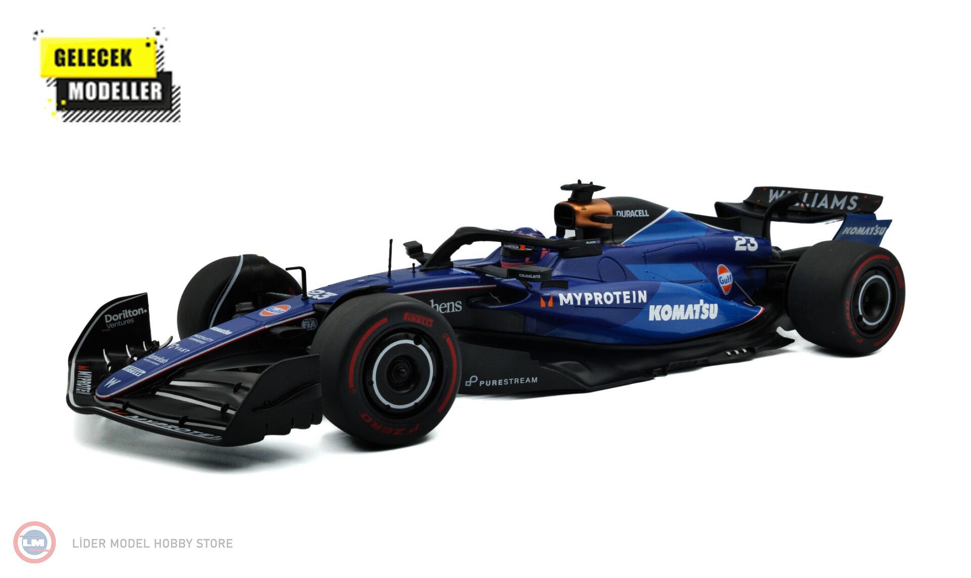1:18 Solido 2024 Williams FW46 #23 Arabia Saudita GP fórmula 1 - Alex Albon