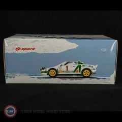 1:18 Spark 1977 Lancia Stratos HF Alitalia Night Version #1 Winner Rally Monte Carlo Sandro Munari Silvio Maiga