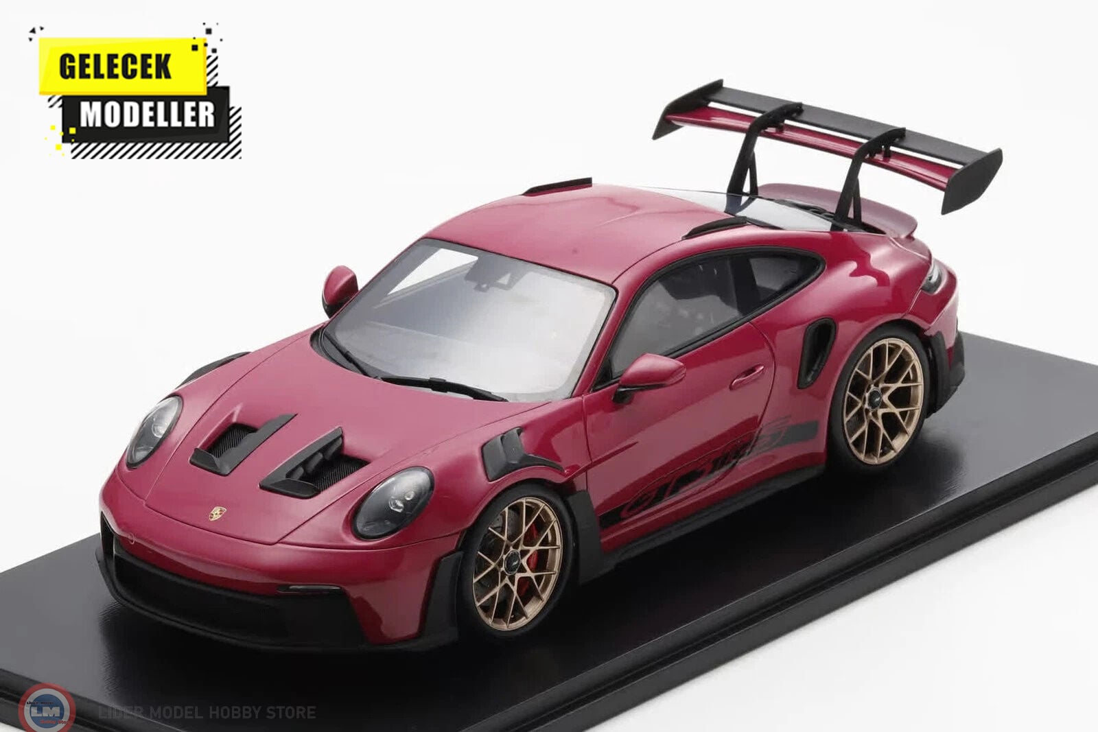 1:18 Schuco 2022 Porsche 911 992 GT3 RS - Rubystar