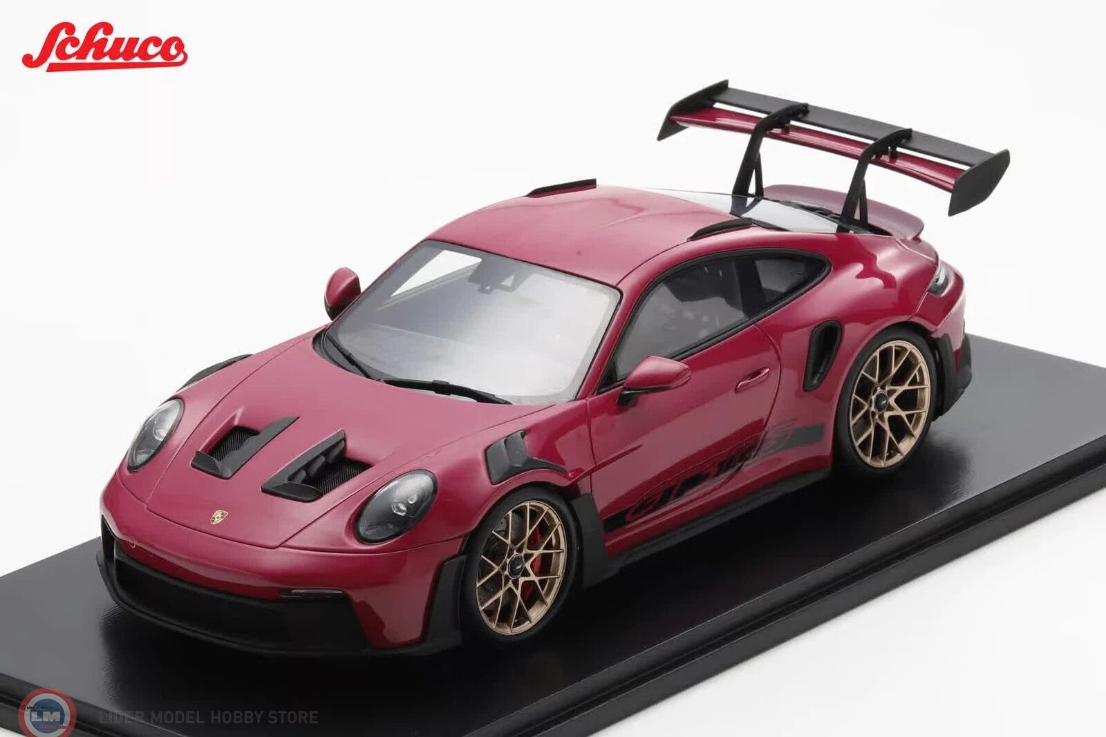 1:18 Schuco 2022 Porsche 911 992 GT3 RS - Rubystar