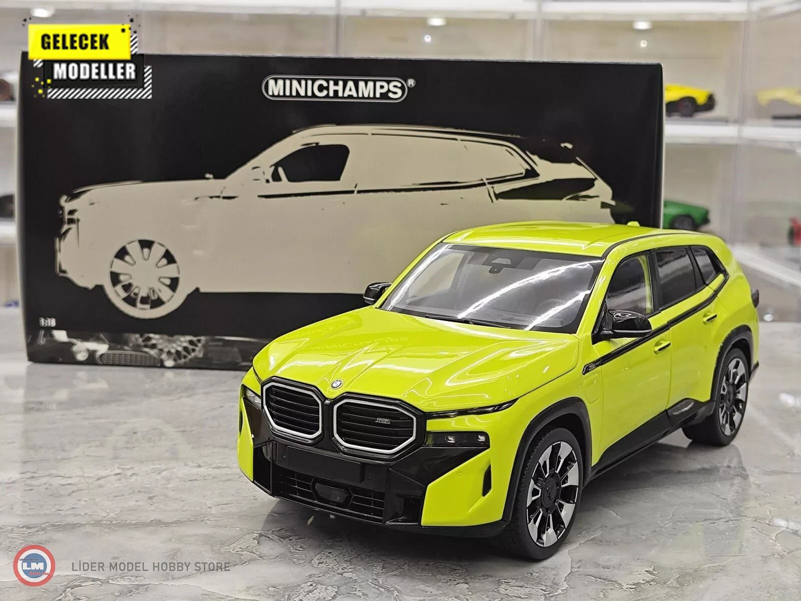 1:18 Minichamps 2023 BMW XM Yellow