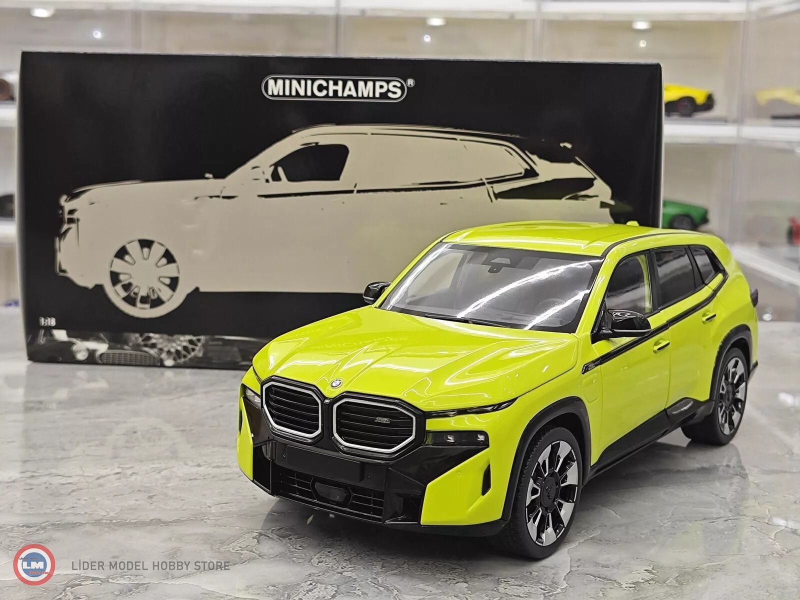 1:18 Minichamps 2023 BMW XM Yellow
