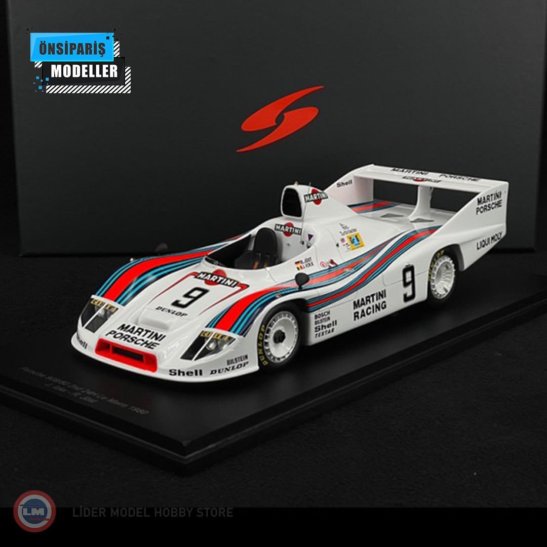 1:18 Spark 1980 Porsche 908-80 2.1L Turbo Team Martini Racing #9 2nd 24h Le Mans J.Ickx
