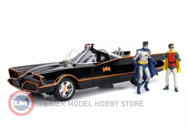 1:18 Jada 1966 Batmobile Classic TV Series 1966 - with Batman & Robin figure