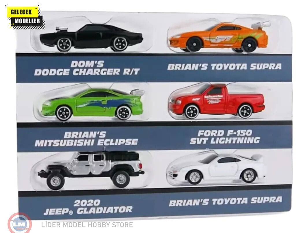 Jada Fast & Furious - Nano Cars 6 lı set
