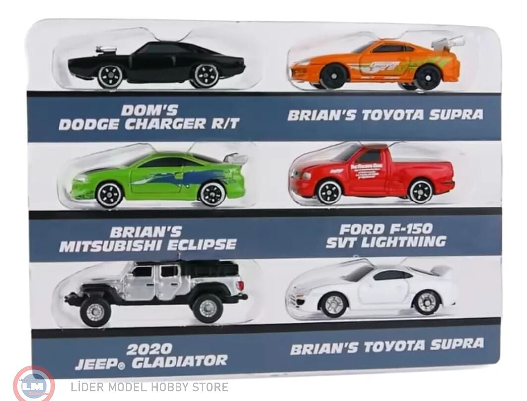 Jada Fast & Furious - Nano Cars 6 lı set