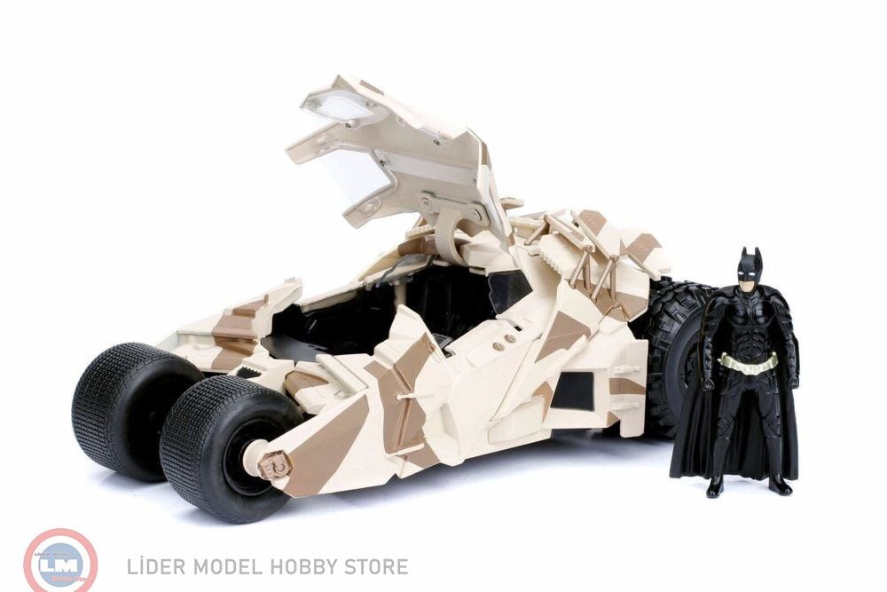 1:24 Batmobile Kamuflaj Versiyon ve Batman Figür The Dark Knight
