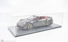 1:18 Schuco 2022 Porsche 911 (992) Turbo S Cabriolet - Agate Grey