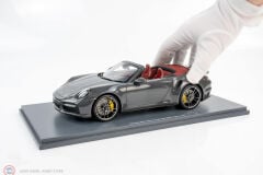 1:18 Schuco 2022 Porsche 911 (992) Turbo S Cabriolet - Agate Grey