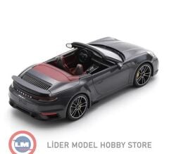 1:18 Schuco 2022 Porsche 911 (992) Turbo S Cabriolet - Agate Grey