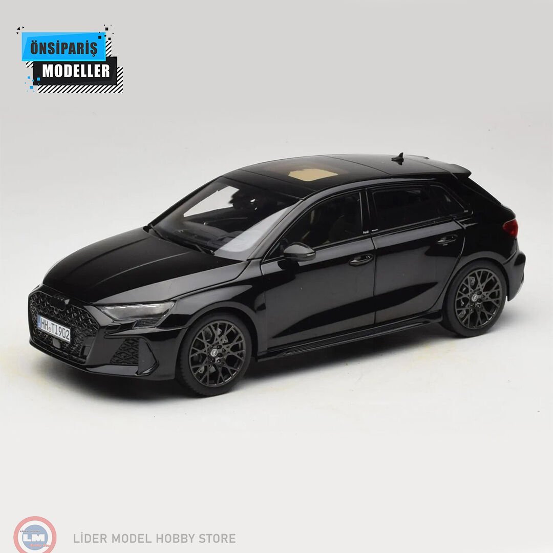 1:18 Norev 2025 Audi RS3 Sportback Myth Black