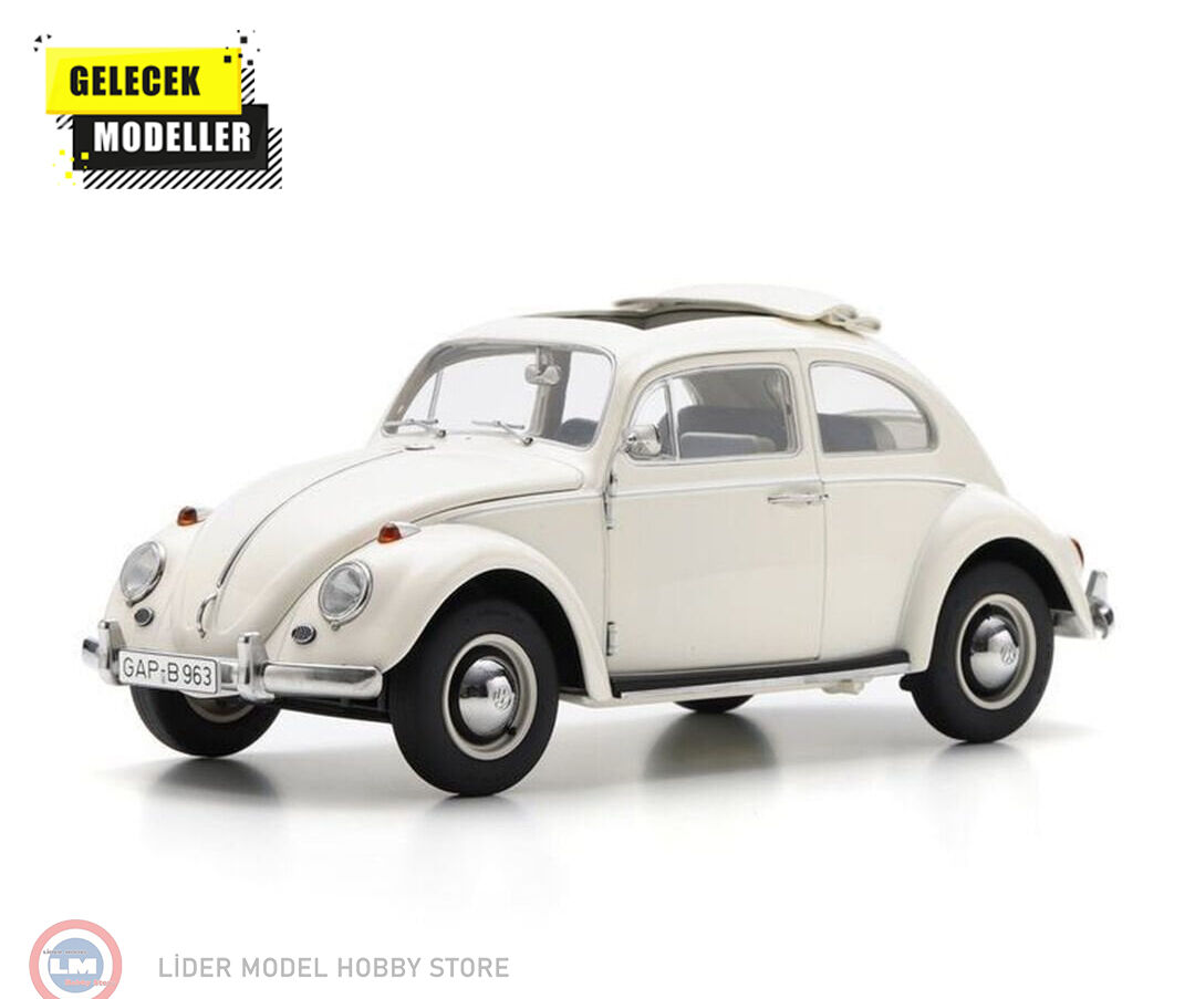 1:18 Schuco 1963 Volkswagen Beetle Kafer Maggiolino Open Roof