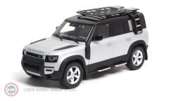 1:18 2020 Land Rover Defender 110 with roof pack Satin Indus Silver