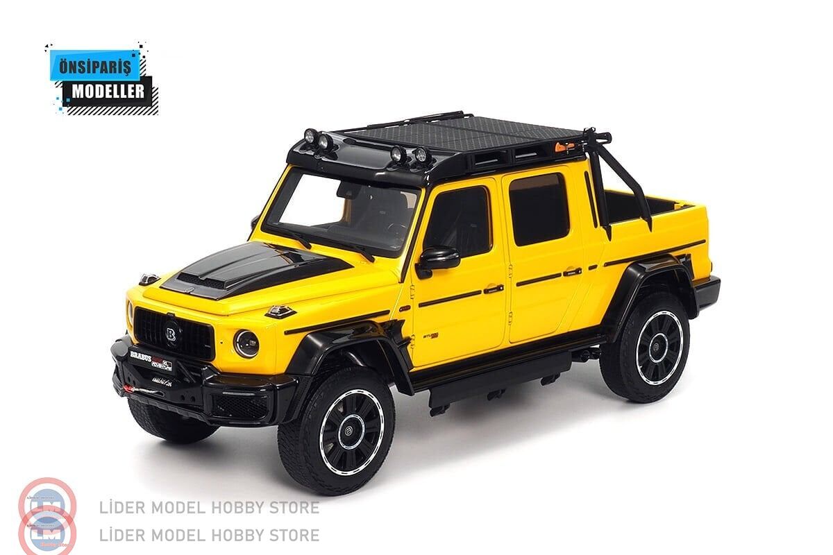 1:18 Almost Real 2020 Mercedes Benz Brabus G800 Adventure XLP Yellow