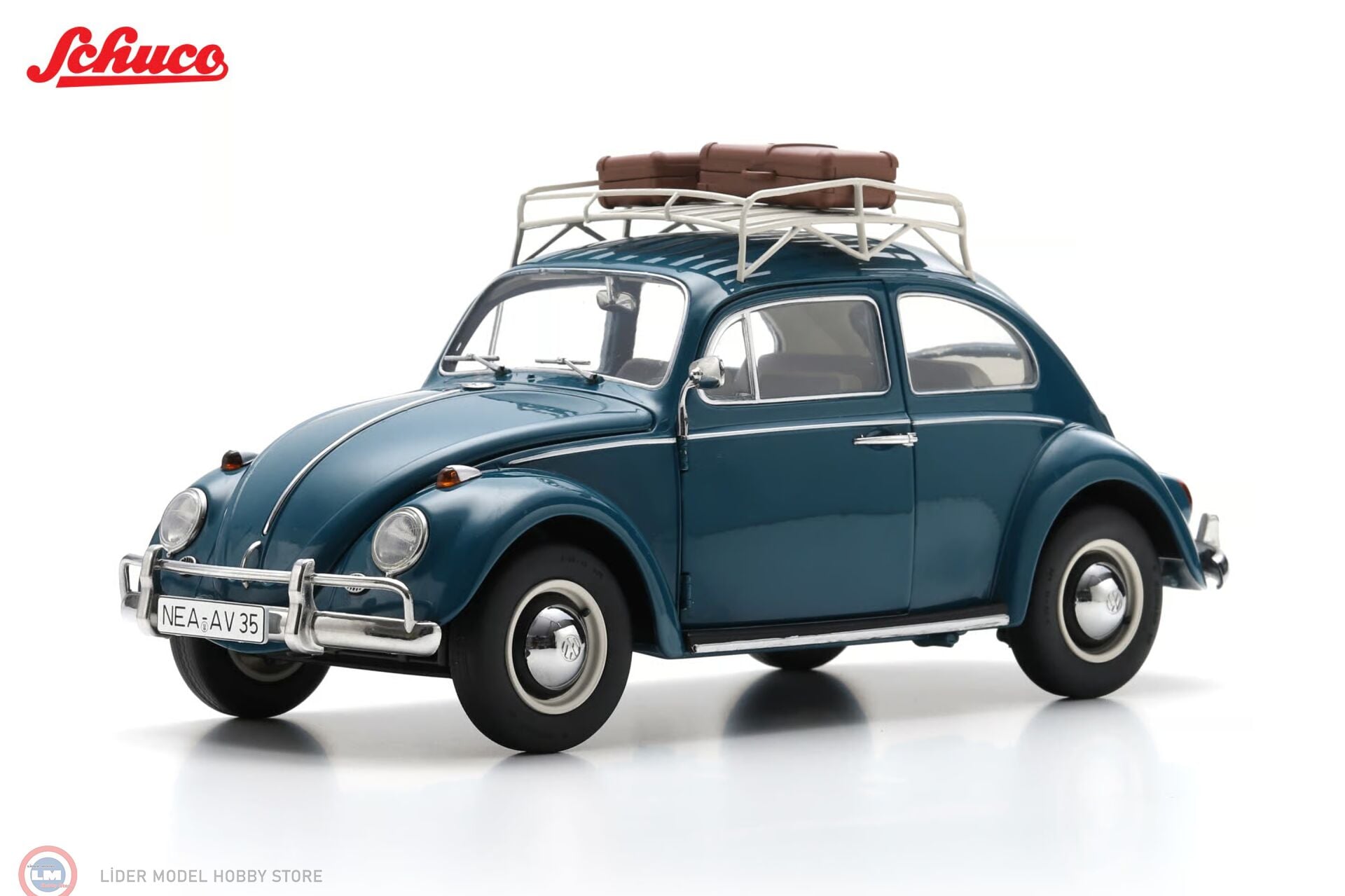 1:18 Schuco 1963 Volkswagen Beetle Kafer Maggiolino Open Roof