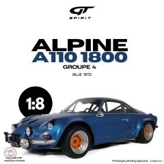 1:8 GT Spirit 1973 Renault Alpine A110 Coupe Gr.4 Con Vetrina With Showcase