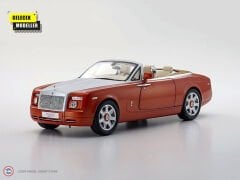 1:18 Kyosho 2008 Rolls Royce Phantom Drophead Coupe Orange Silver