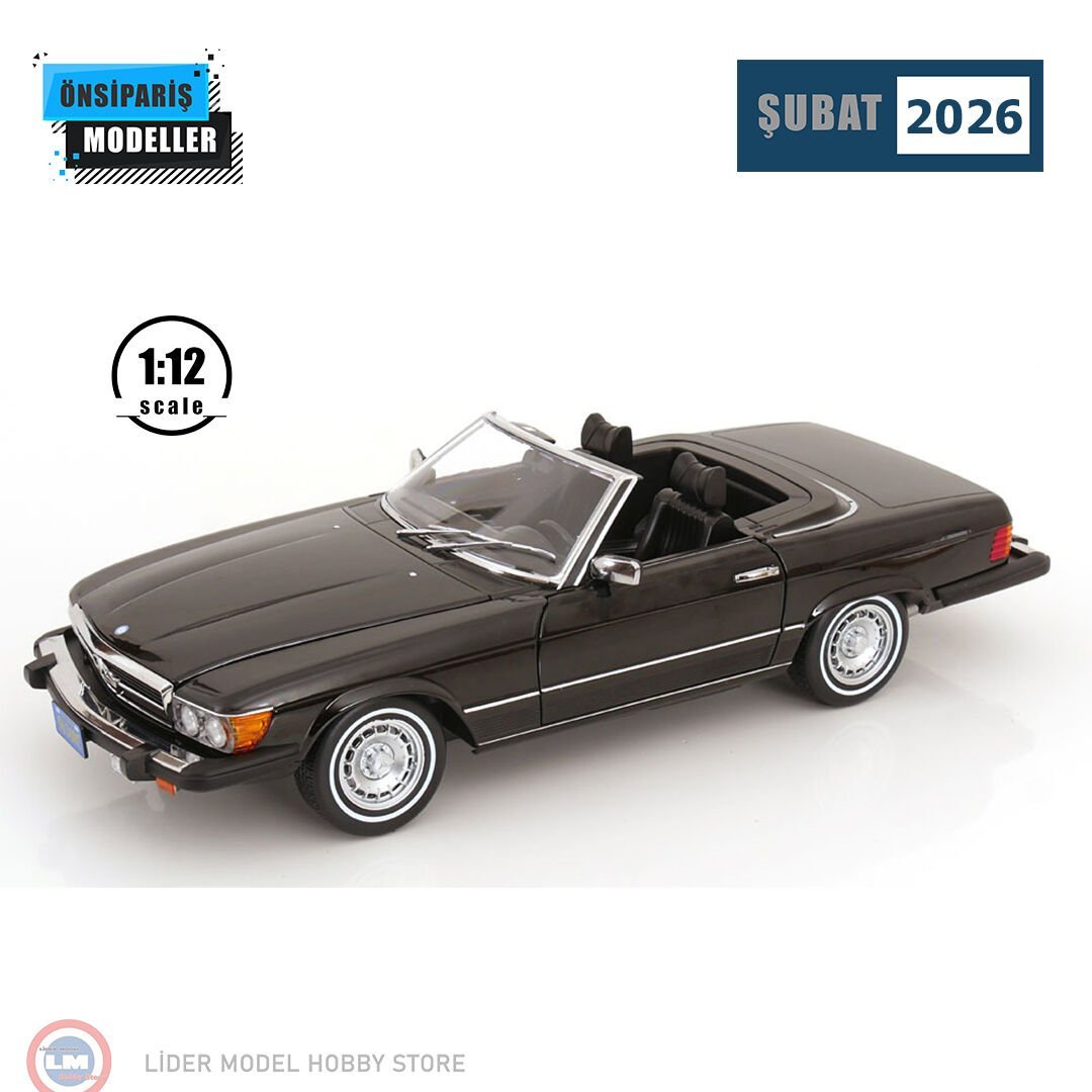 1:12 KK Scale 1979 Mercedes Benz 450 SL R107 US Version Soft Top American Giggolo