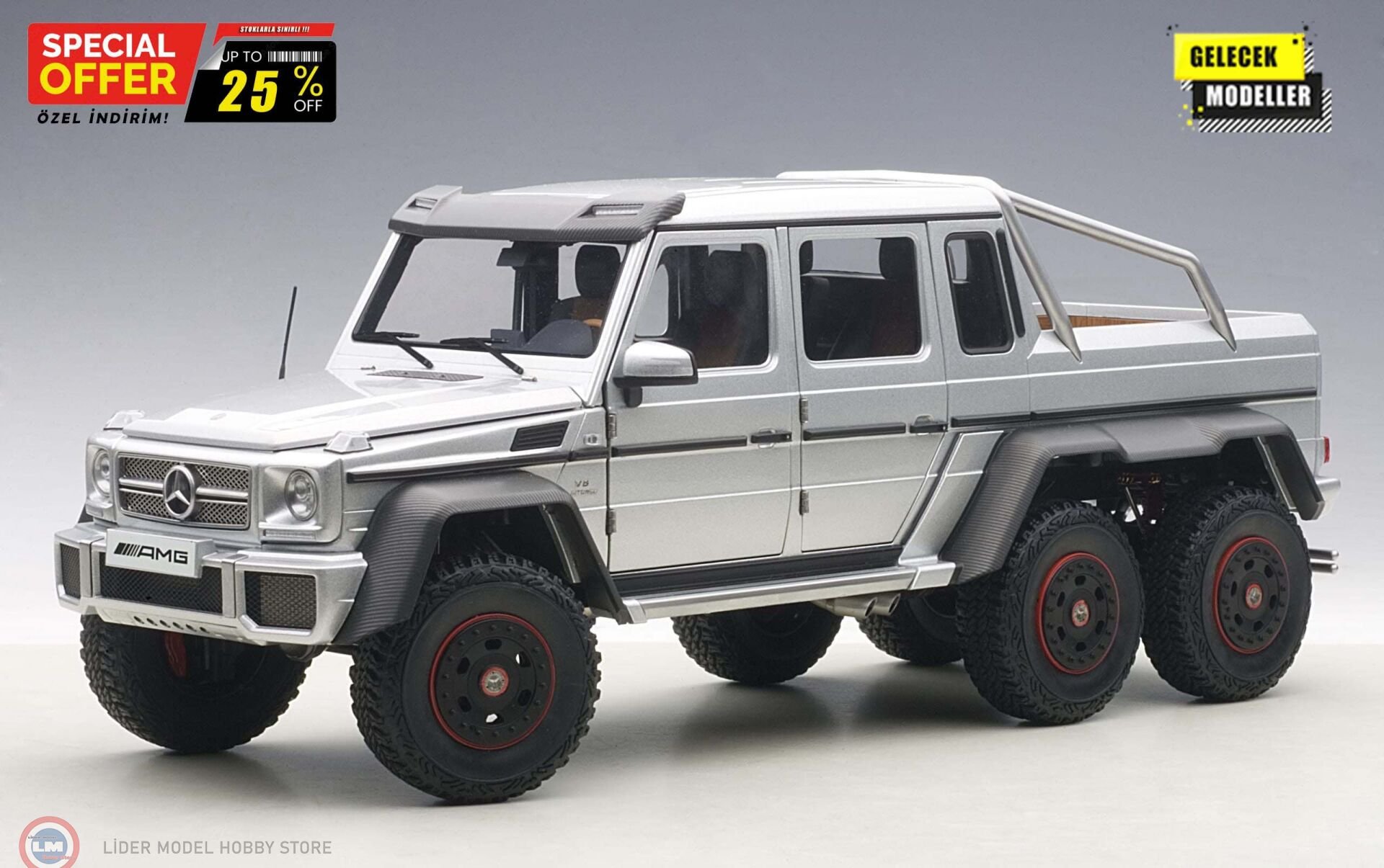 1:18 Autoart 2013 Mercedes Benz G63 AMG 6x6