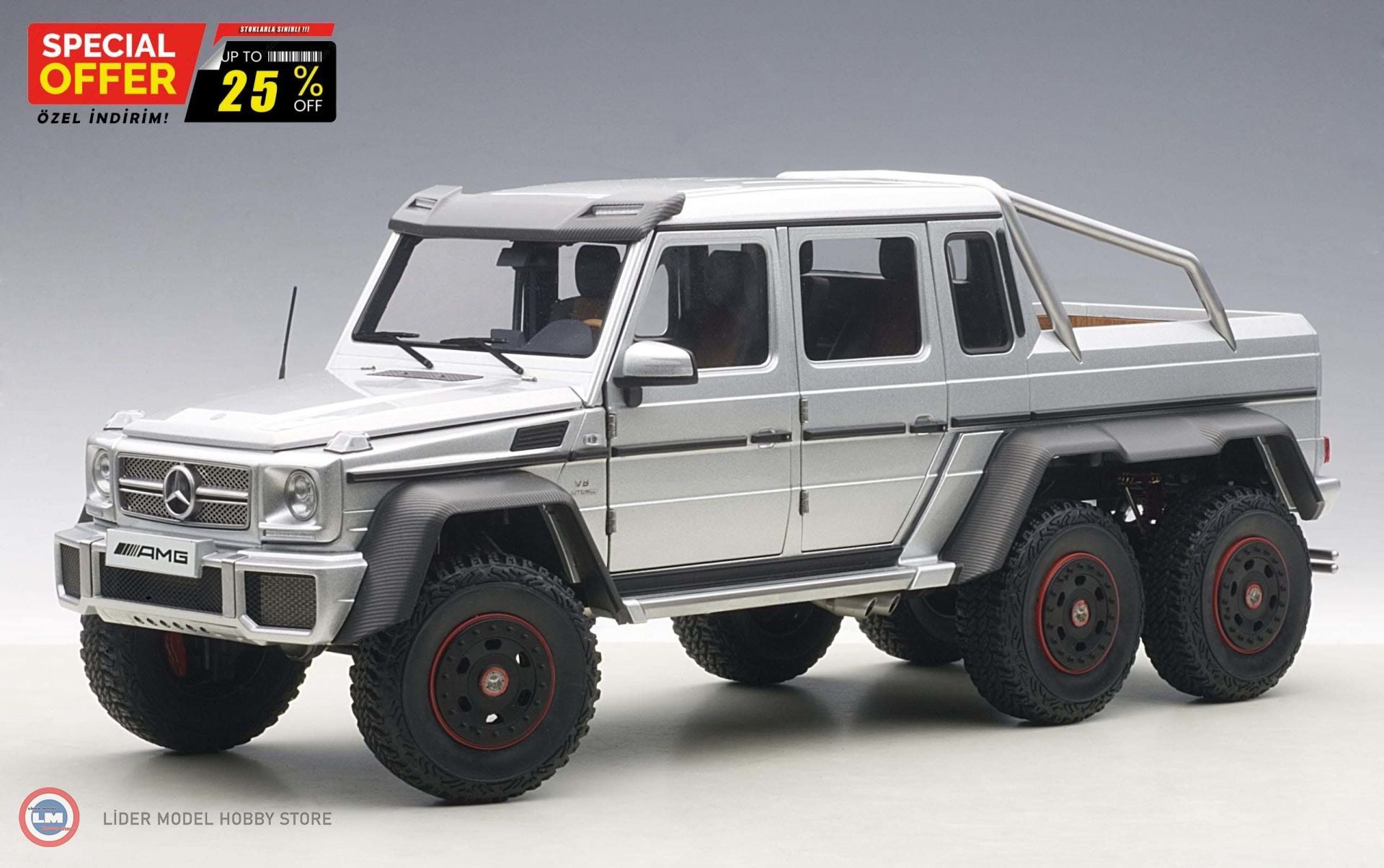 1:18 2013 Mercedes Benz G63 AMG 6x6
