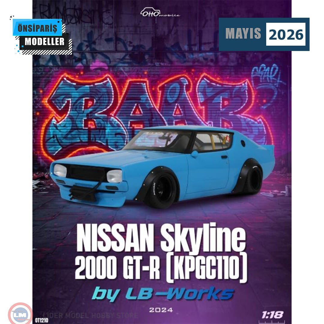 1:18 Otto 2024 Nissan Skyline 2000 GT-R KPGC110 LB Works