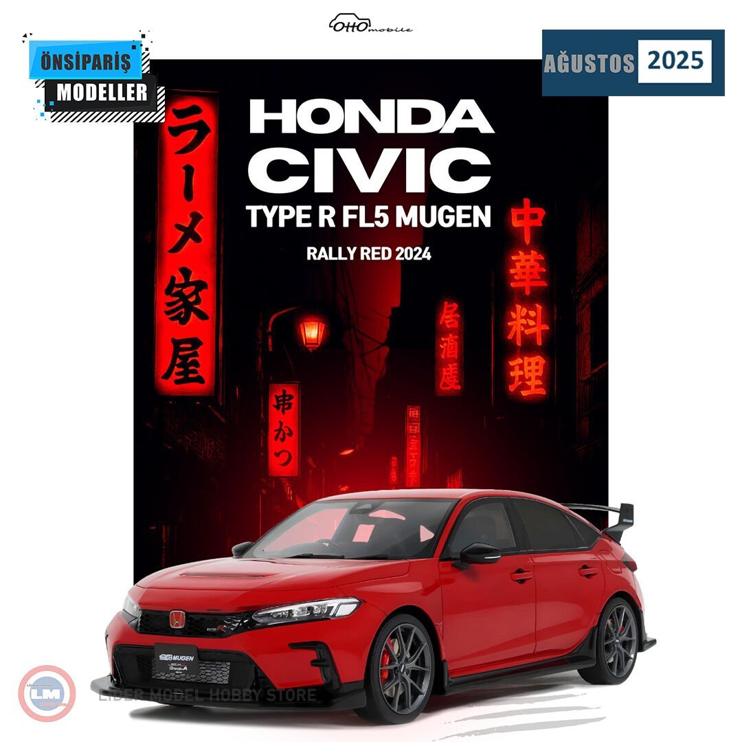 1:18 2024 Honda Civic Type R FL5 Mugen Rally Red