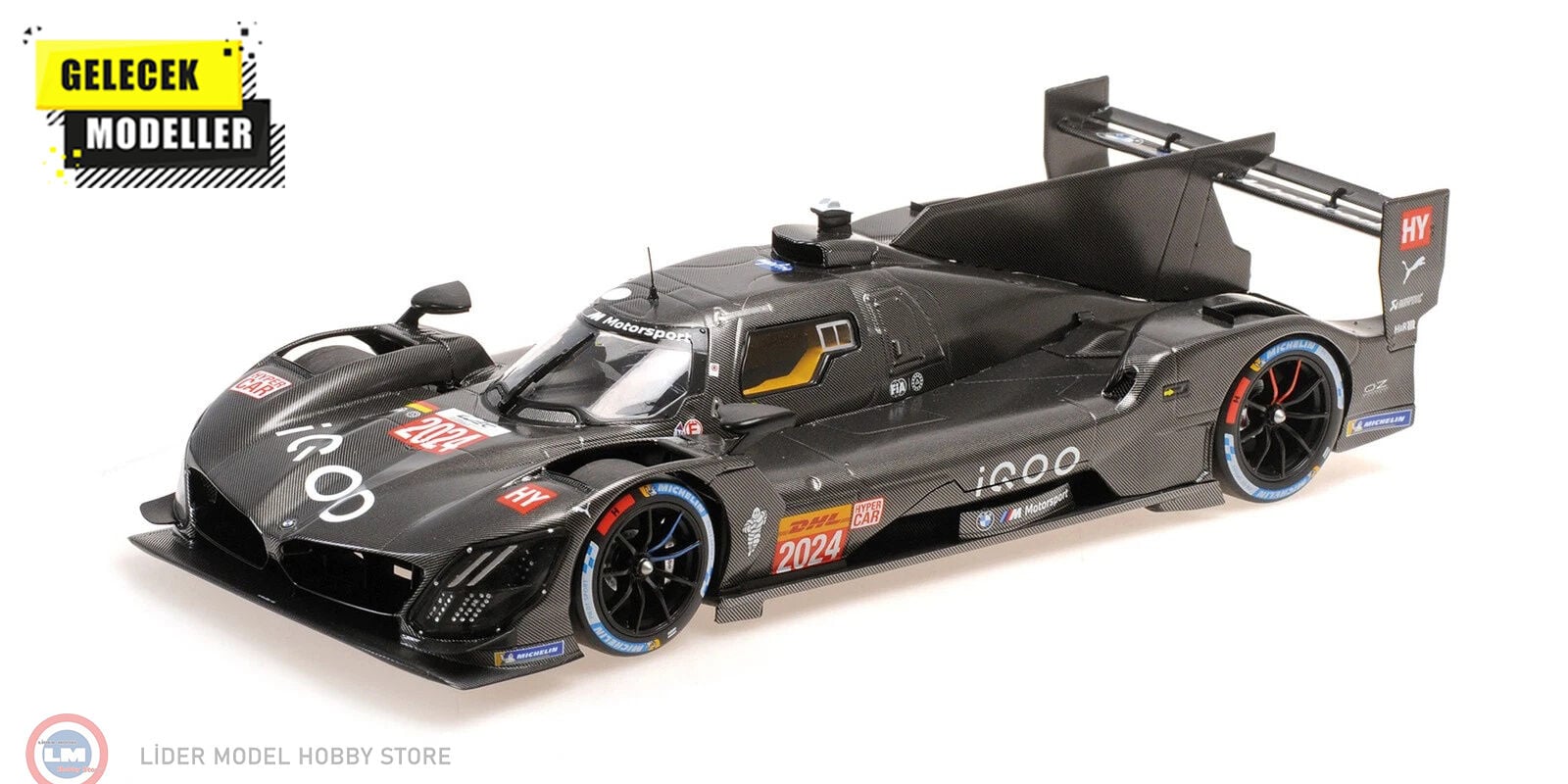 1:18 Minichamps 2023 BMW M HYBRID V8 LMDH - TEST CAR