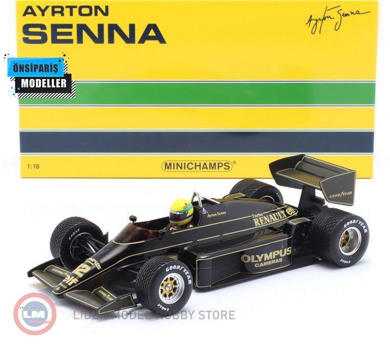 1:18 1985 Lotus 97T Pole Position and winner Portugal GP (Estoril) formula 1 1985 John Player Special Team Lotus Ayrton Senna