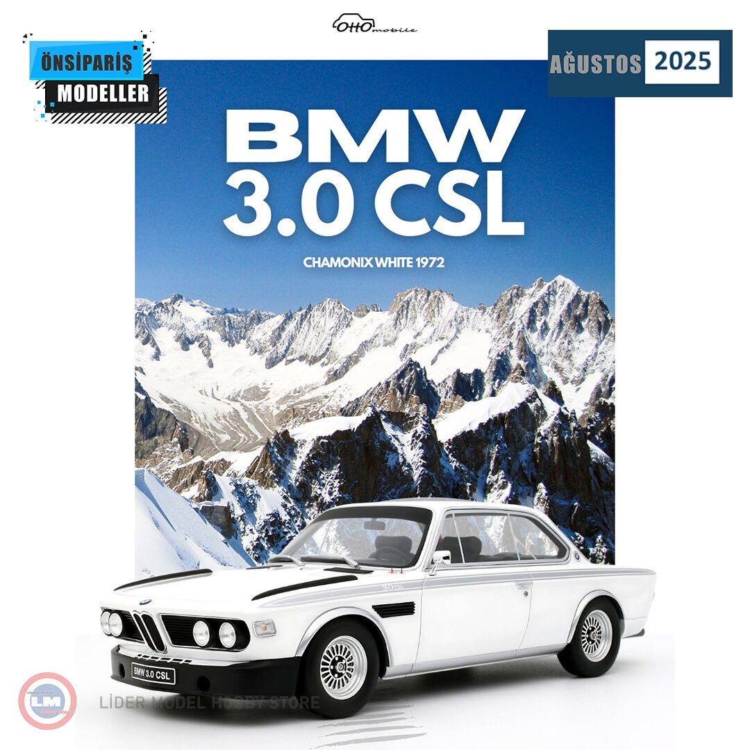 1:18 1972 BMW 3.0 CSL Chamonix White