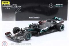 1:18 Minichamps Mercedes Benz AMG #44 PETRONAS F1 TEAM W11 EQ WINNER BRITISH GP 2020