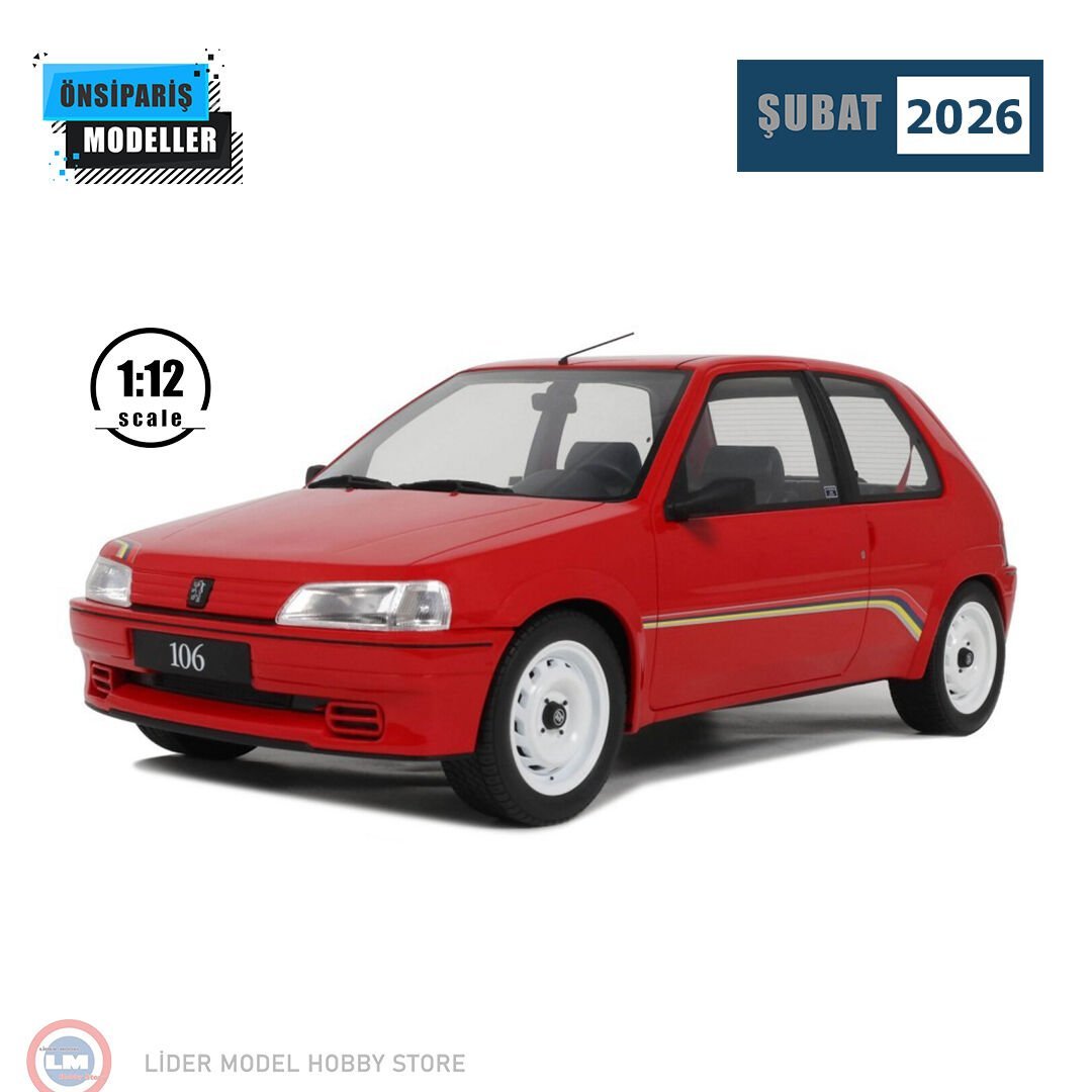 1:12 Otto 1993 Peugeot 106 Ph.1 Rallye Red