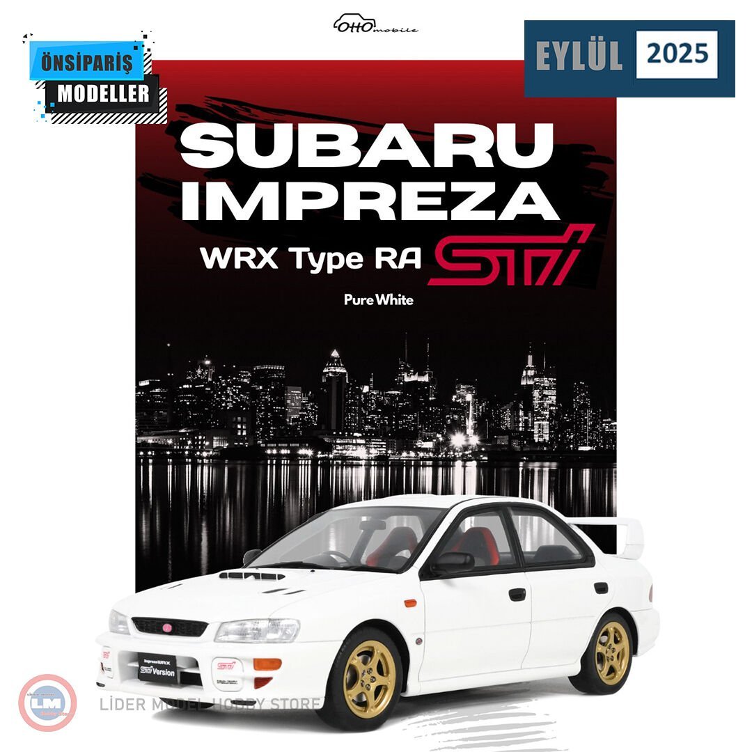 1:18 2000 Subaru Impreza WRX Tpye RA Sti Pure White