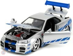 1:24 Jada 2003 Brian's Nissan Skyline GT-R (R34) Fast & Furious