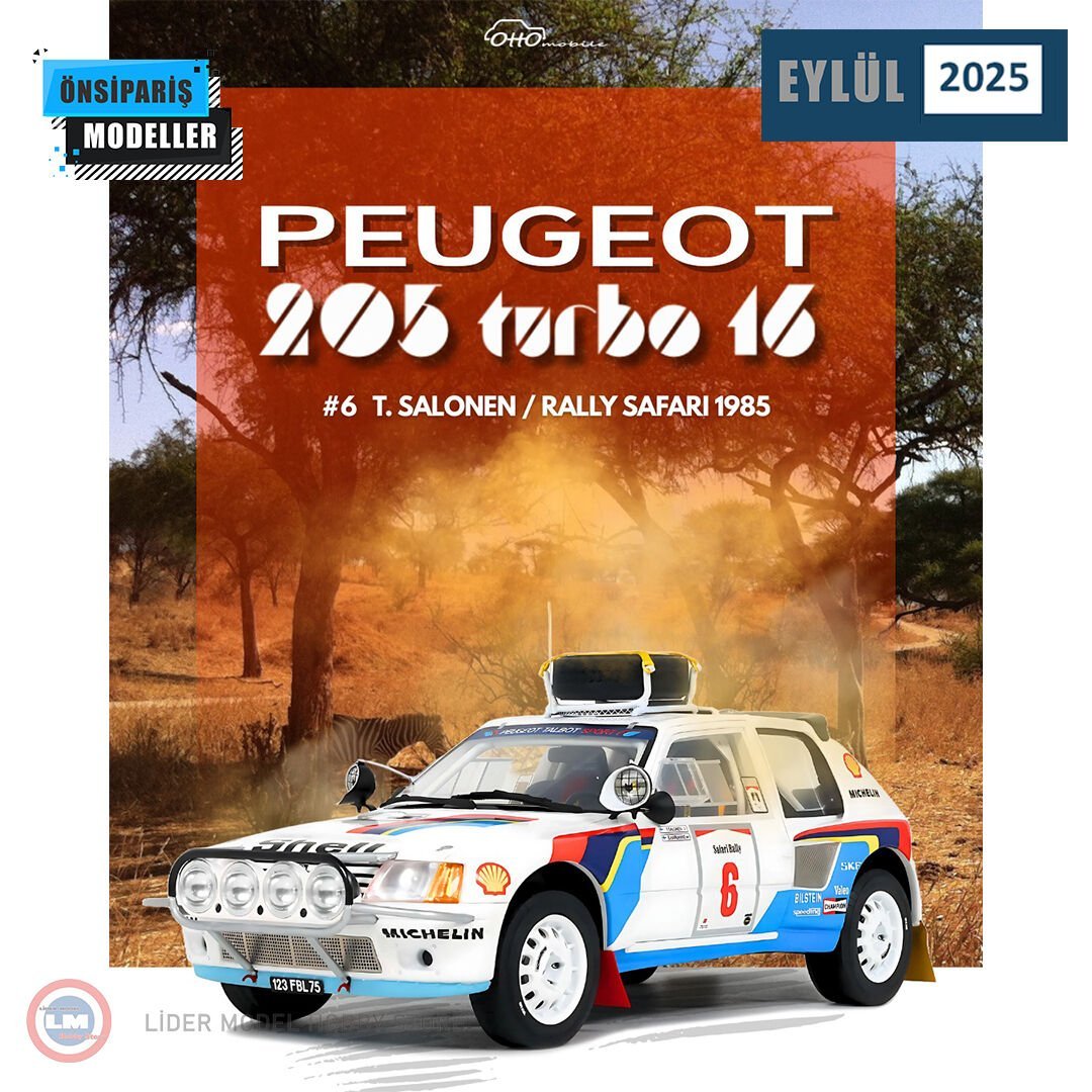 1:18 1985 Peugeot 205 T16 Rally Safari