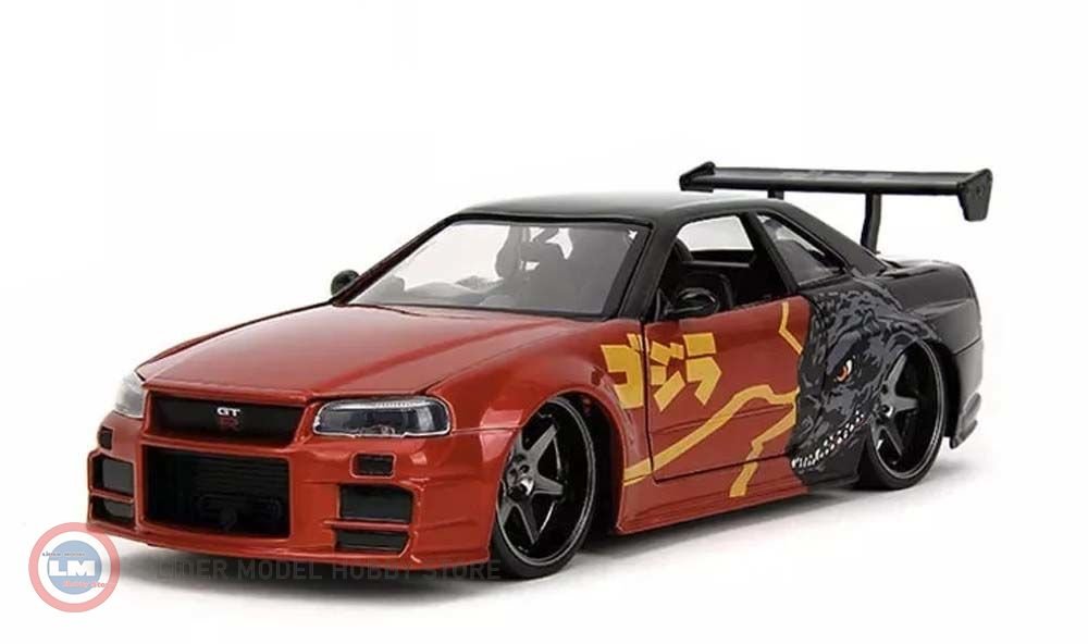 Jada - 1:24 2022 Nissan Skyline GT-R (R34) - Godzilla - 2.404,03
