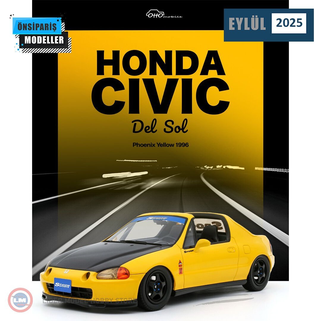 1:18 1996 Honda Civic Del Sol Spoon Phoenix Yellow