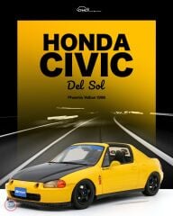 1:18 1996 Honda Civic Del Sol Spoon Phoenix Yellow