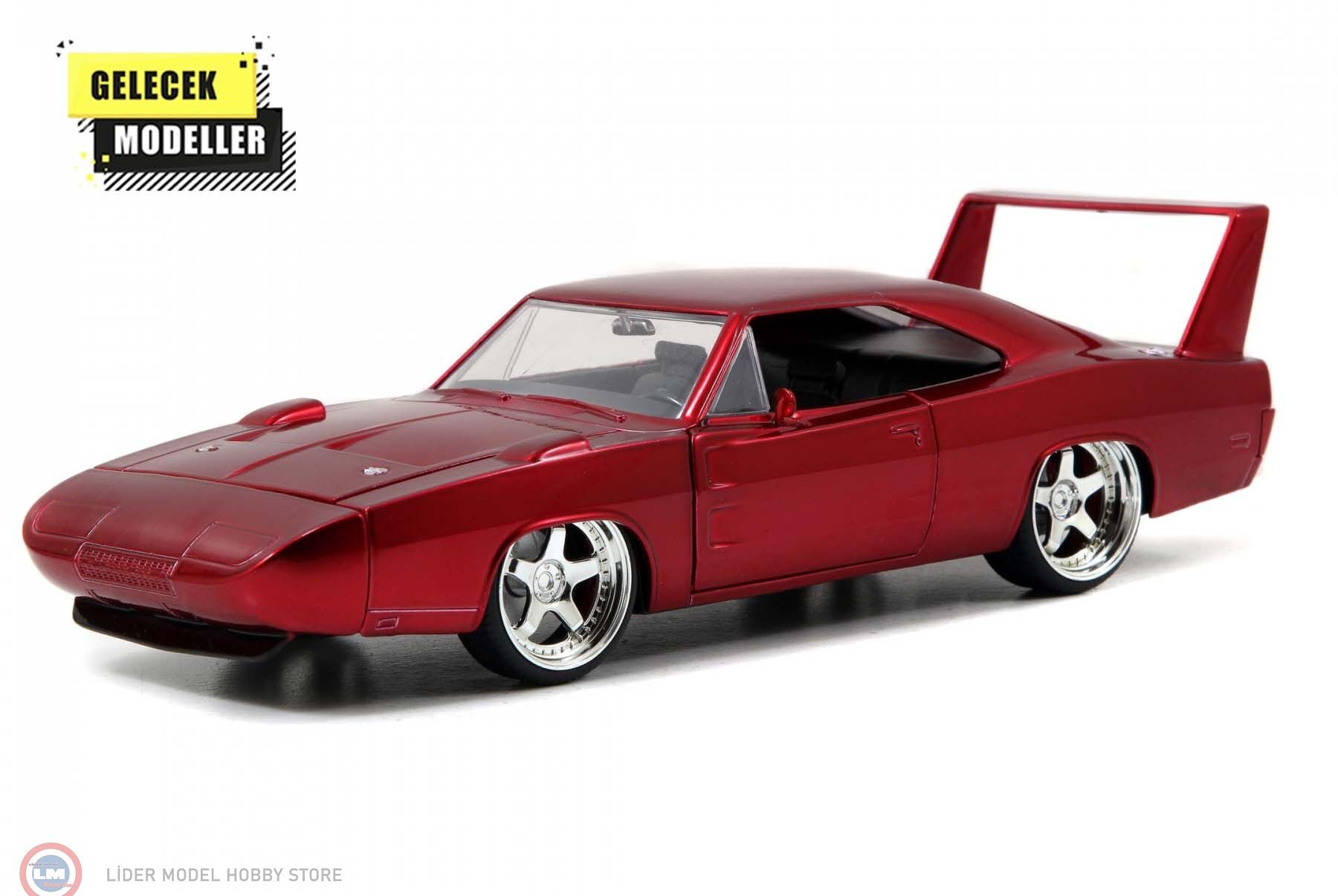 1:24 Jada 1969 Dom's Dodge Charger Daytona Red - Fast & Furious