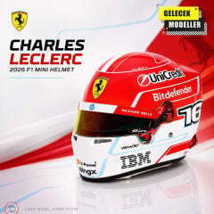 1:2 Miniature Helmets Charles Leclerc – #16 Scuderia Ferrari 2026 Kask