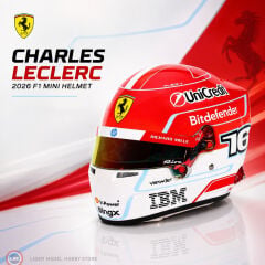 1:2 Miniature Helmets Charles Leclerc – #16 Scuderia Ferrari 2026 Kask