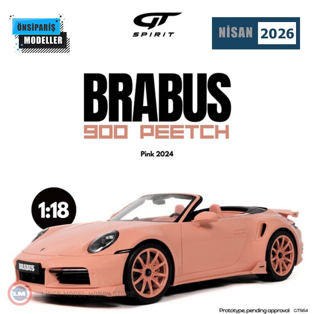 1:18 GT Spirit 2024 Porsche 911 991 Brabus 900 Peetch Cabriolet