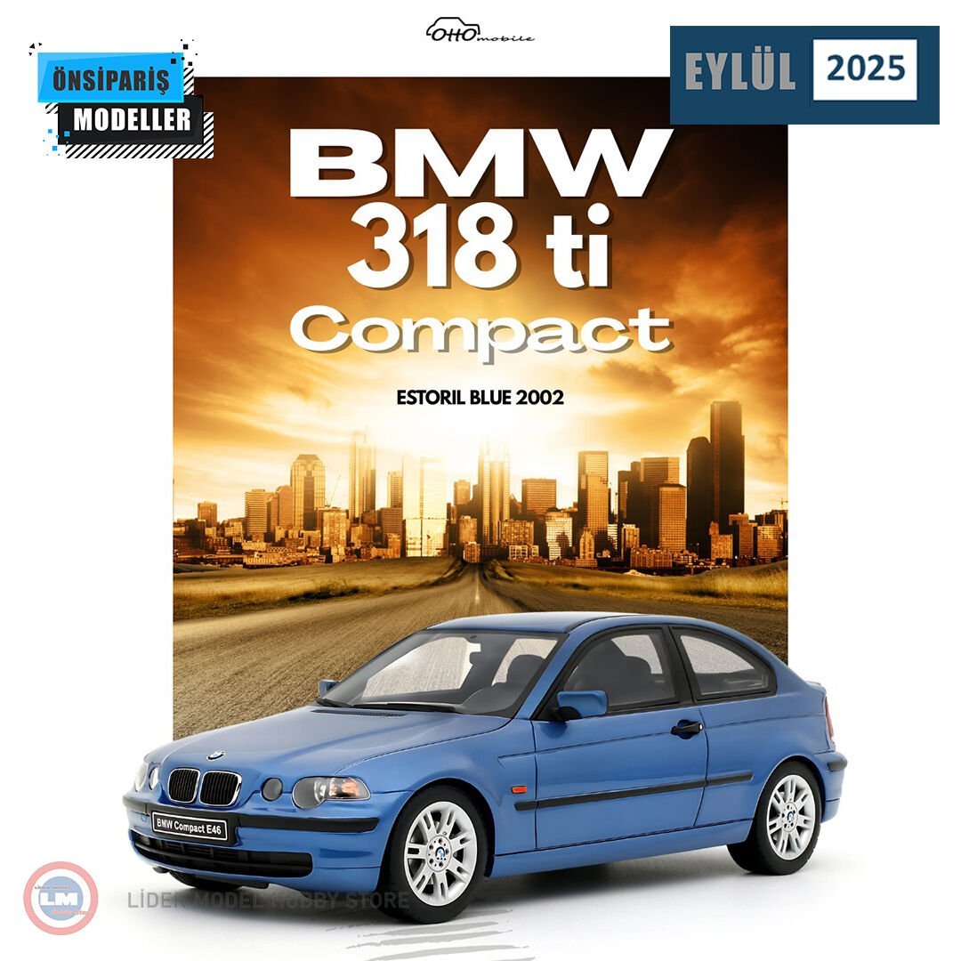 1:18 2002 BMW E46 318 ti Compact Estoril Blue