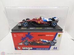 1:43 Burago Ferrari F1 SF-25 TEAM SCUDERIA FERRARI HP #44 MIAMI GP 2025 LEWIS HAMILTON