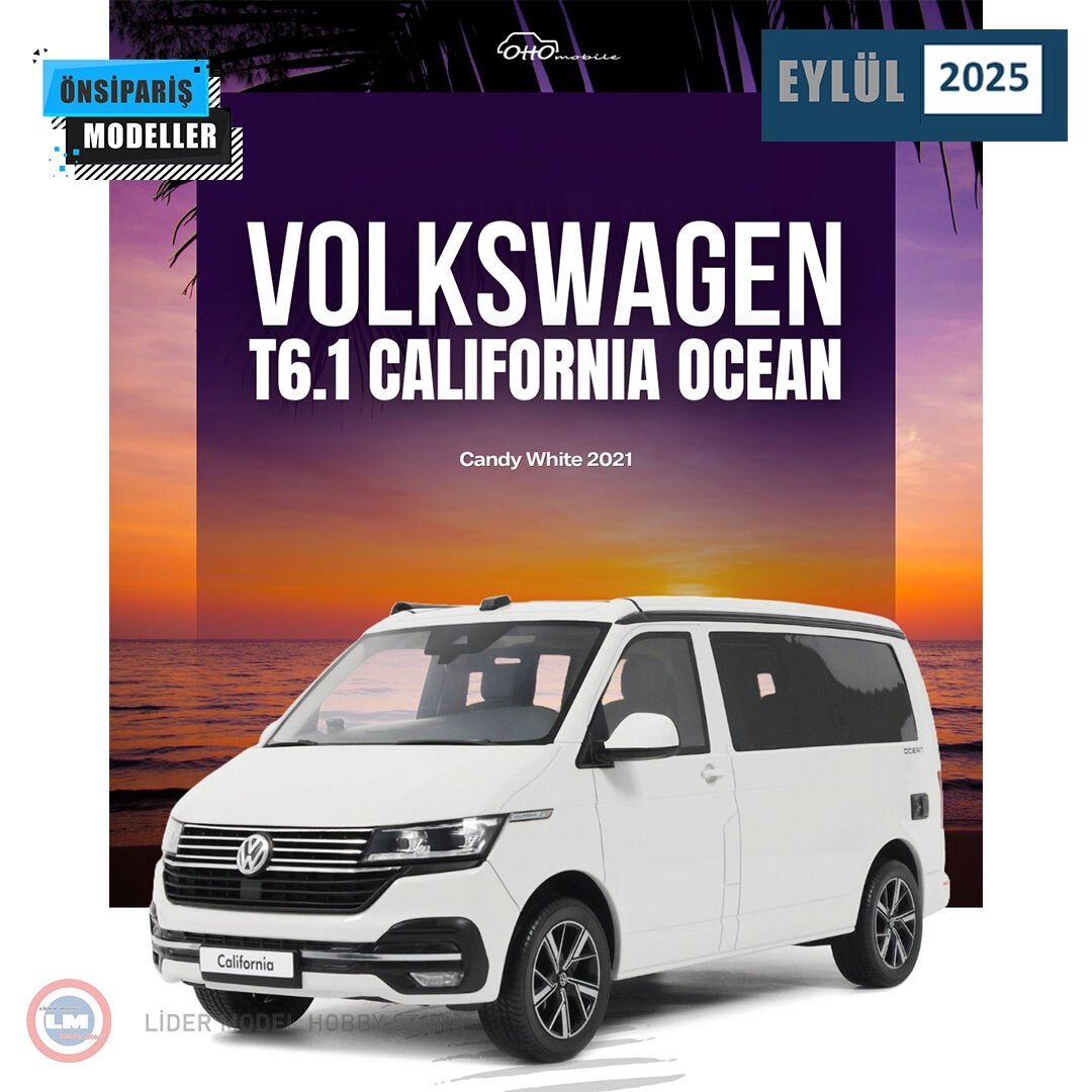 1:18 2021 Volkswagen T6 California Ocean Candy White