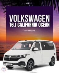 1:18 2021 Volkswagen T6 California Ocean Candy White